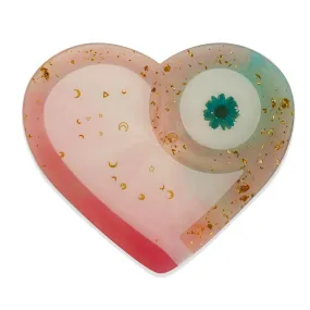 1pc Silicone Heart Tray Mold Heart Shape Makeup Plate Mold DIY Resin Tray Mold 10365650