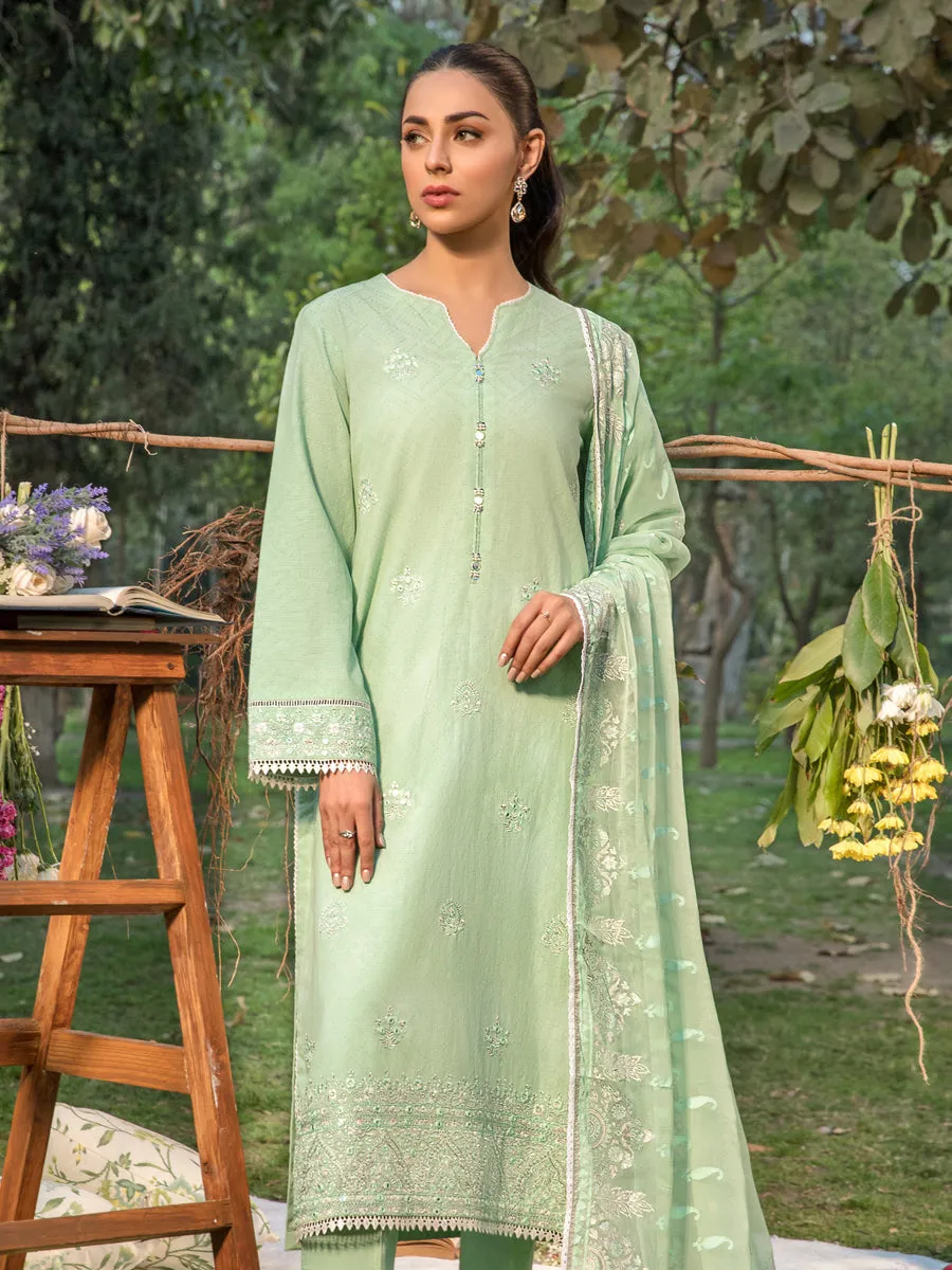 ACE Galleria Bahaar Festive Embroidered Dobby 3Pc Suit A-WU3P23-22794