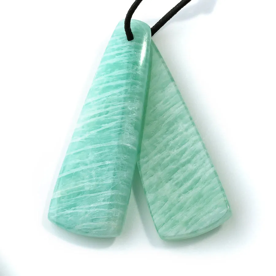 Amazonite 13x38mm Ladder Pair - Pendant