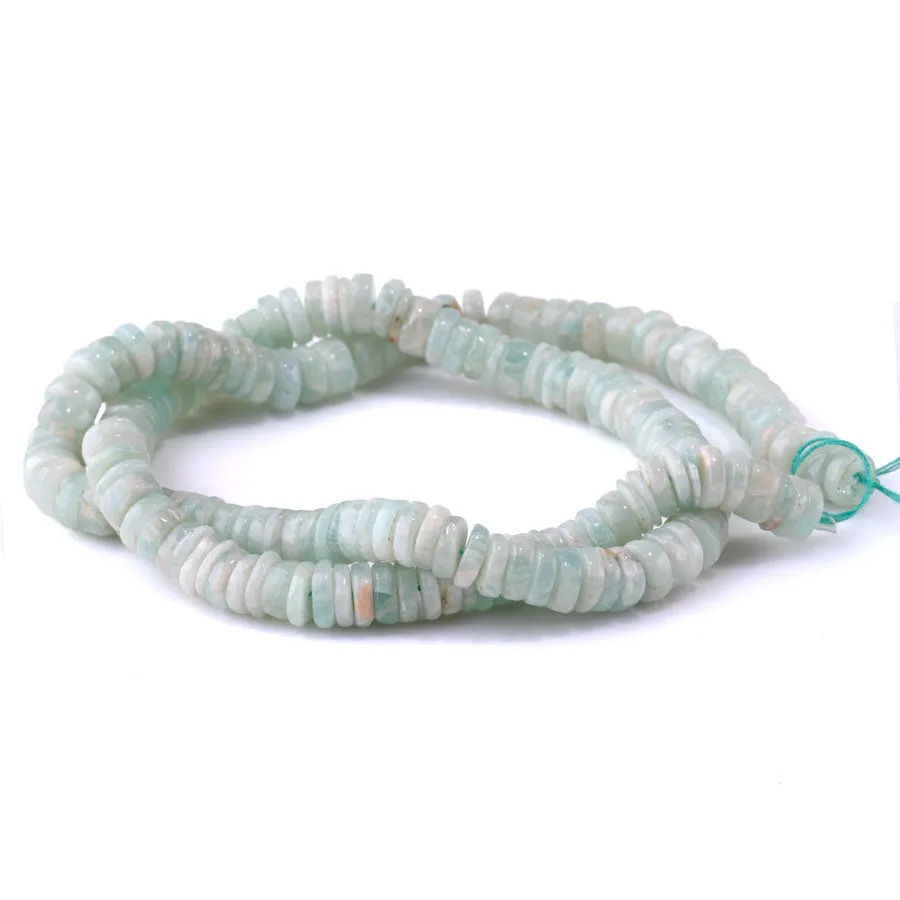 Amazonite 6mm Tyre Faceted - 15-16 Inch