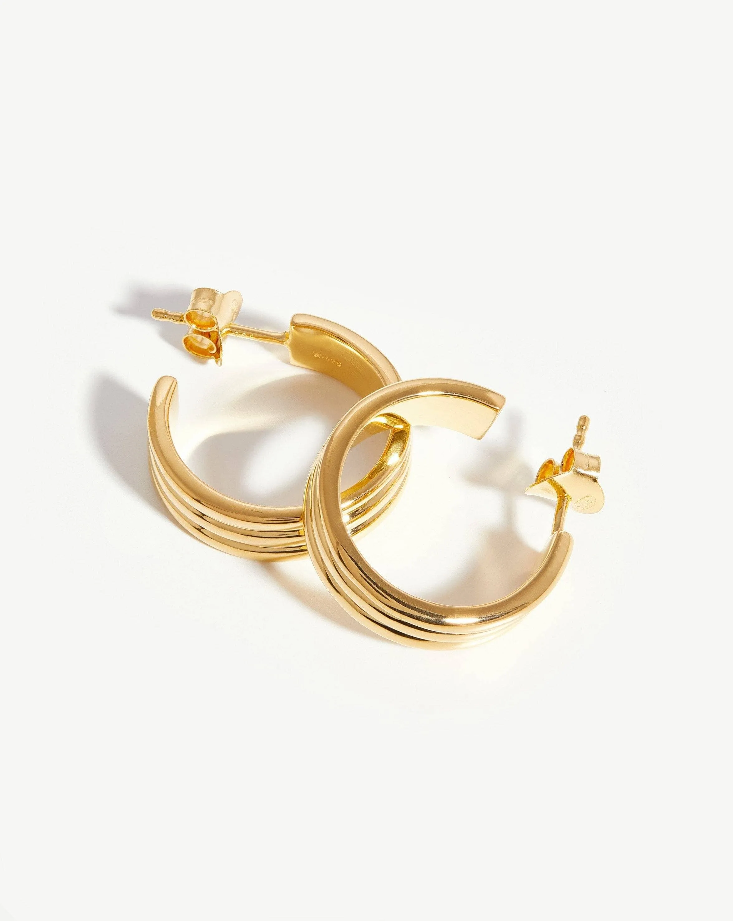 Ancien Hoop Earrings | 18ct Gold Plated Vermeil