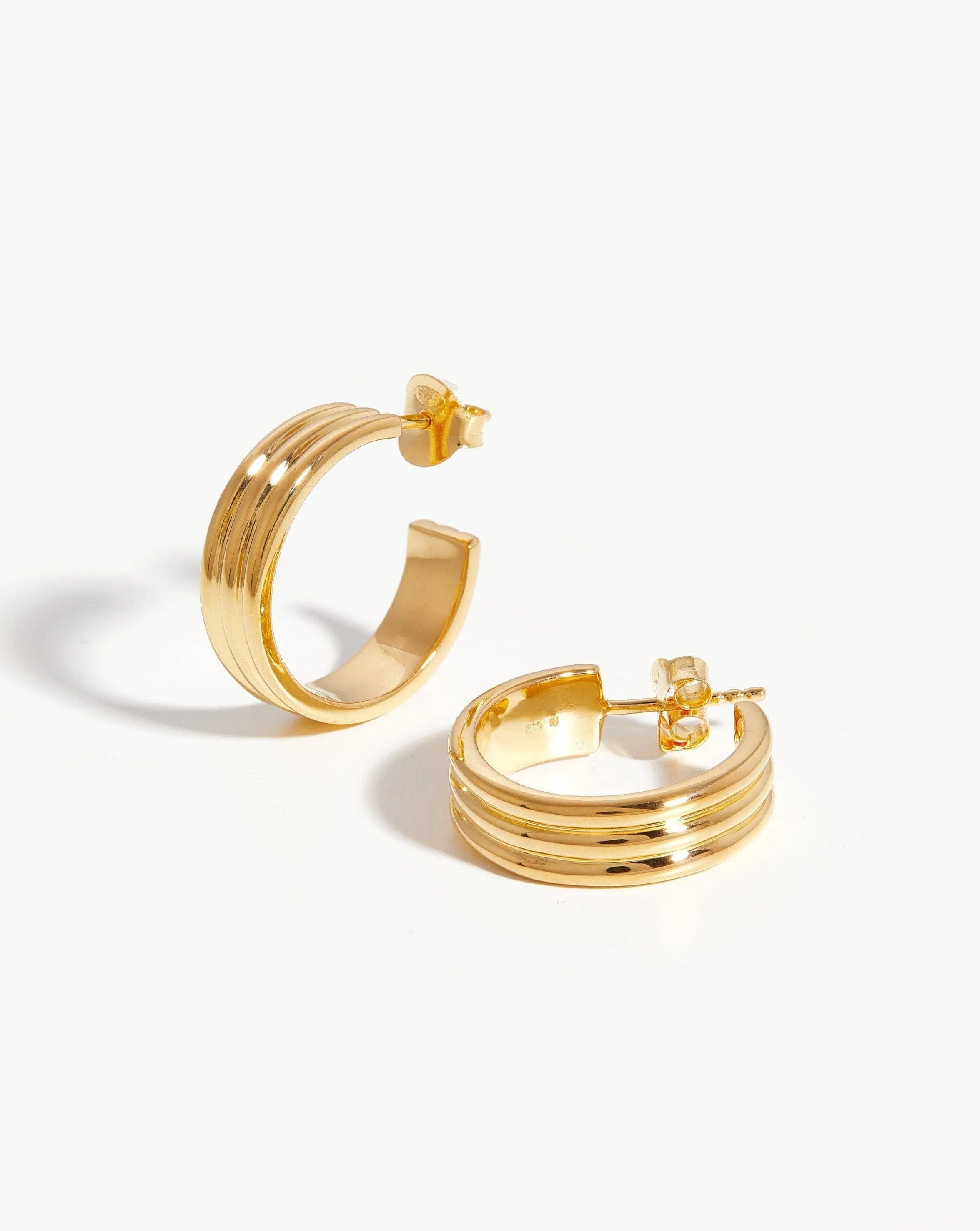 Ancien Hoop Earrings | 18ct Gold Plated Vermeil