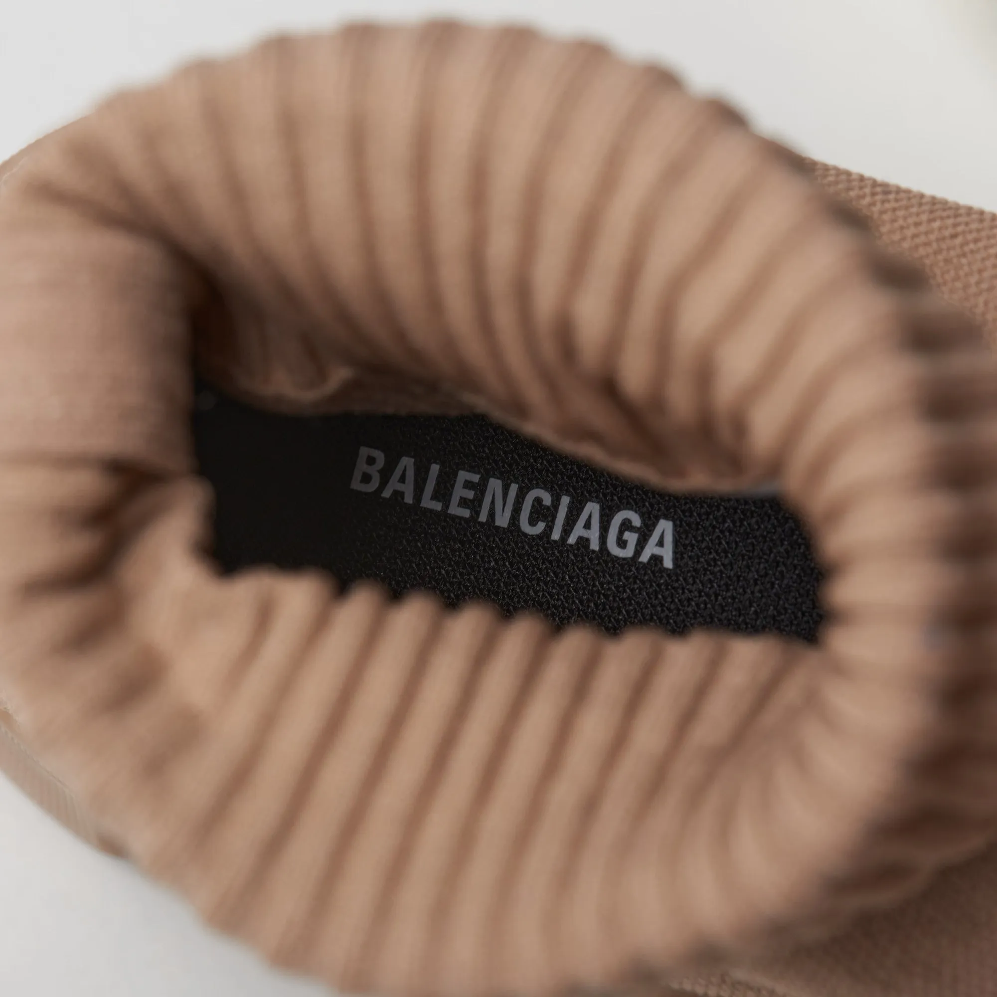 BALENCIAGA Speed 3.0 Beige Stretch-knit Women's Sneaker Shoes EU 41 US 11 NEW Bo