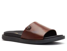 Base London Harko Waxy Mens Leather Mule Sandal