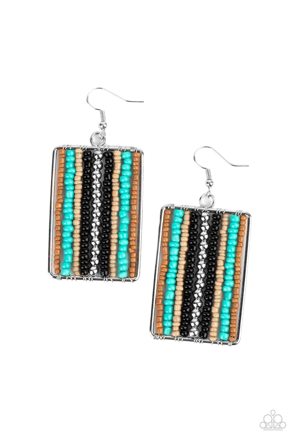 Beadwork Wonder - Black Paparazzi Earrings