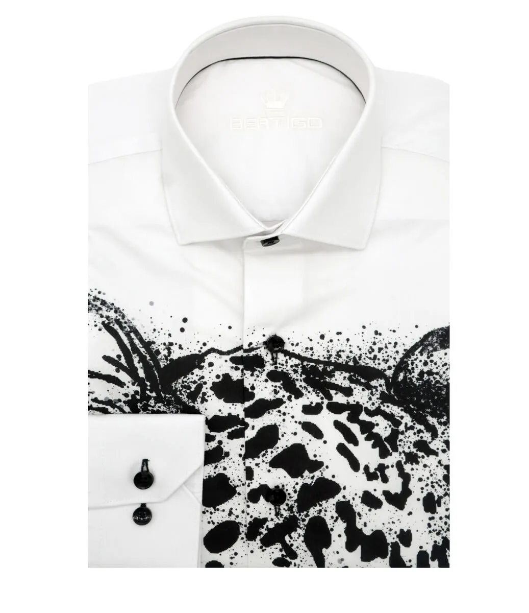 Bertigo Shirt | Ace-05 Snow Leopard Print