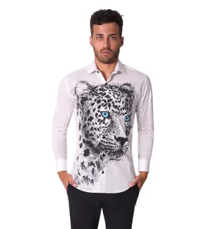 Bertigo Shirt | Ace-05 Snow Leopard Print