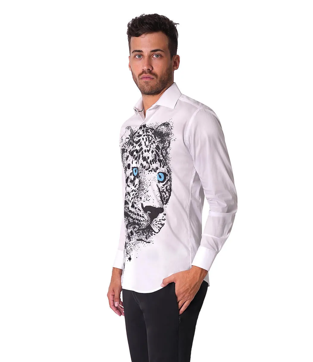 Bertigo Shirt | Ace-05 Snow Leopard Print