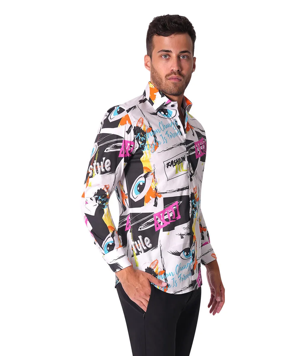 Bertigo Shirt | Eric-05 Abstract Pop Art Print