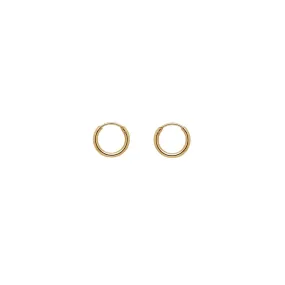 Cara Hugger Hoops in Gold