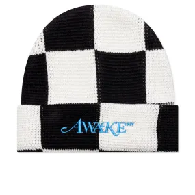 Checkerboard Beanie - Black Multi