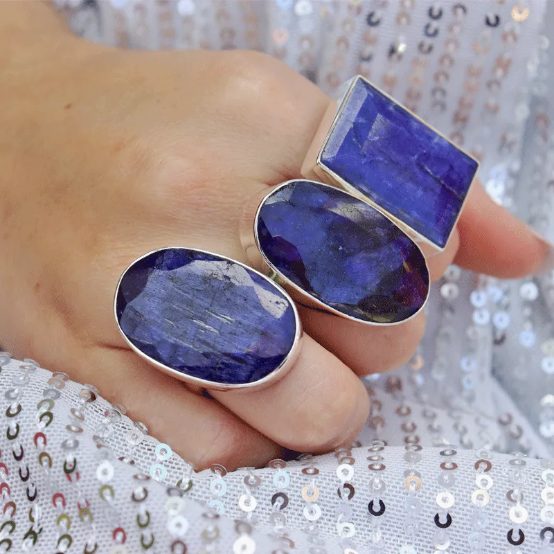 Codona Sapphire Quartz Rectangle Ring