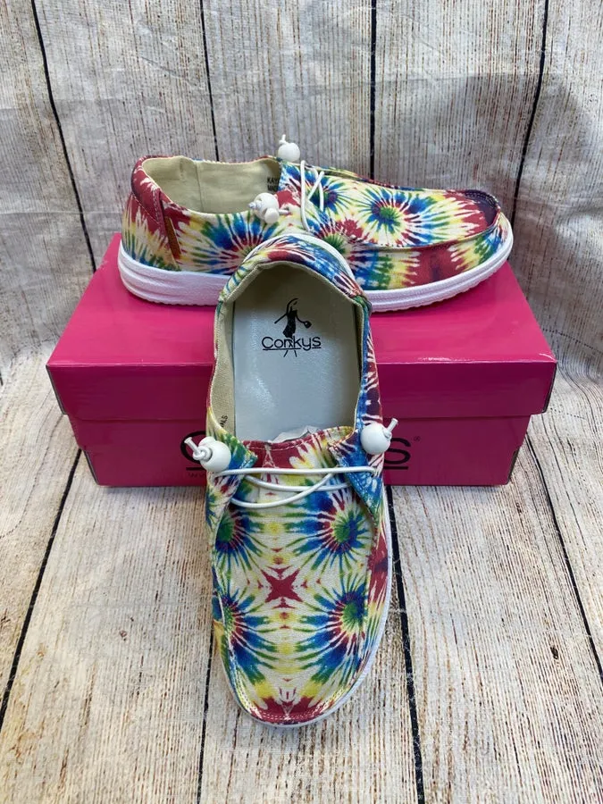 Corkys Kayak Tie Dye Shoes