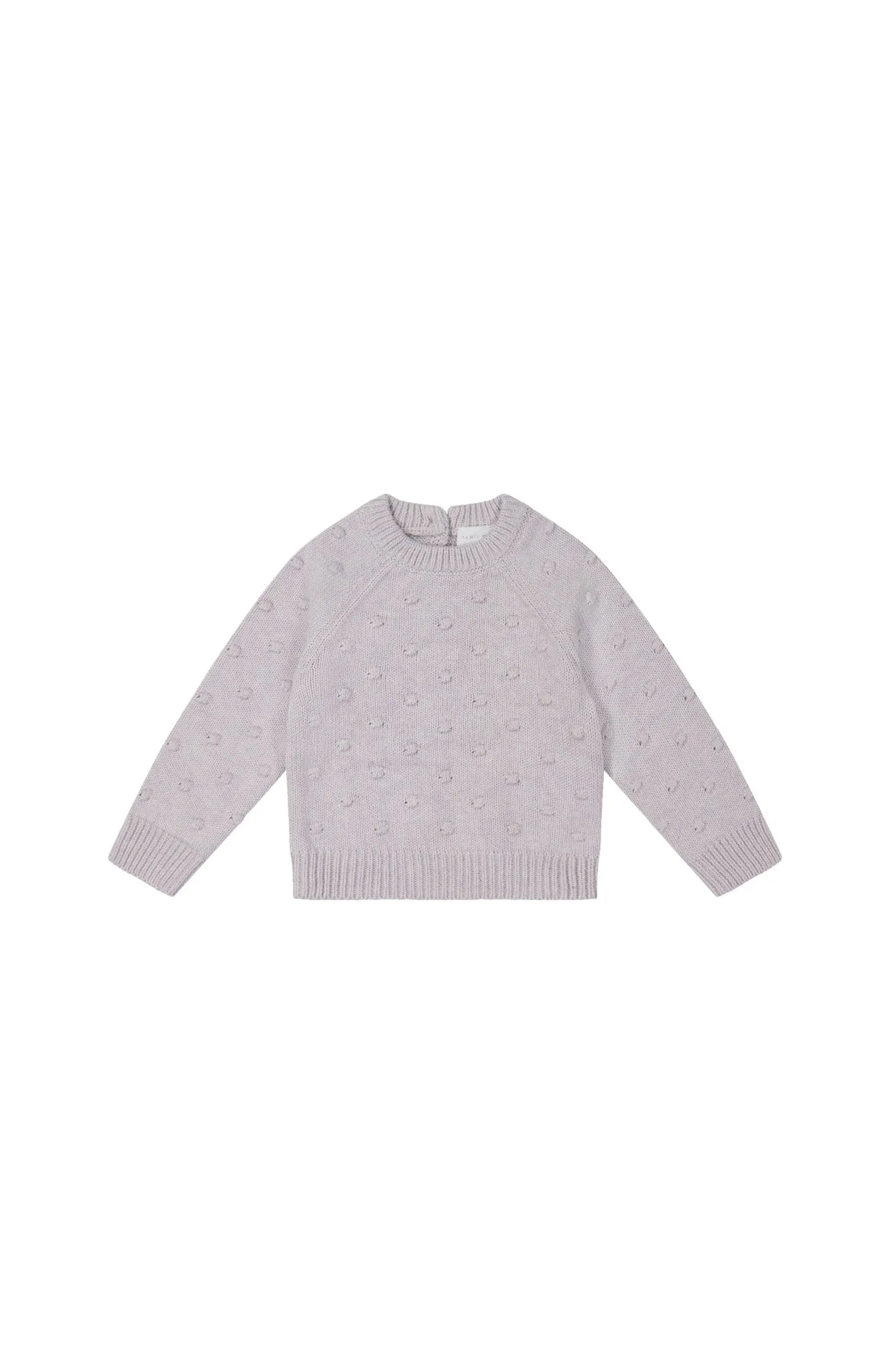 Dotty Knit Jumper - Pale Lilac Marle