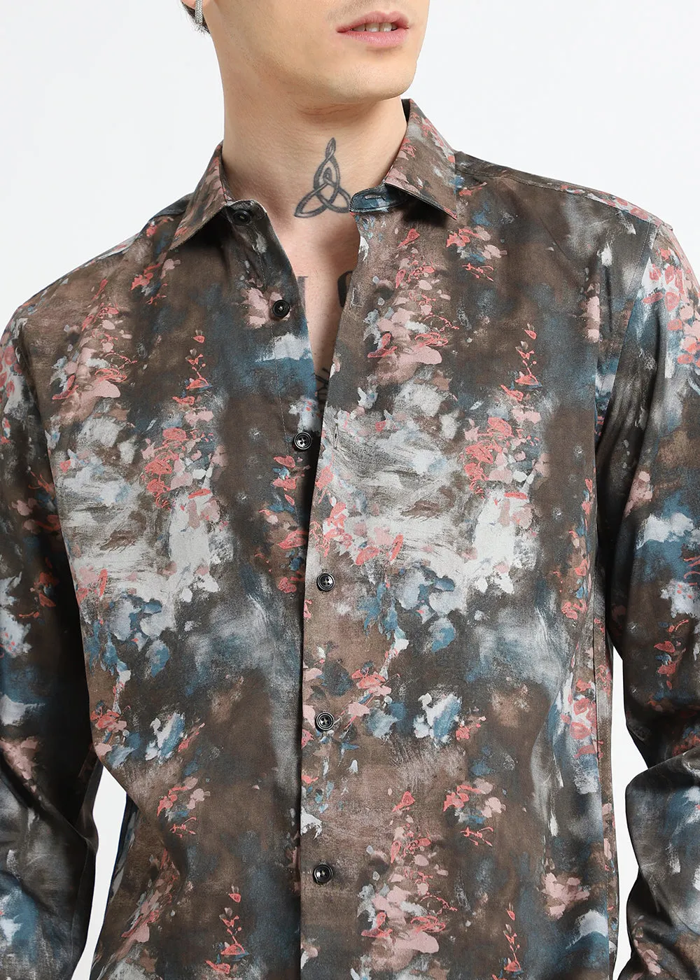 Drip Splash Printed Shirt