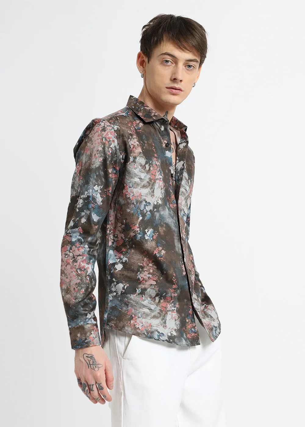 Drip Splash Printed Shirt