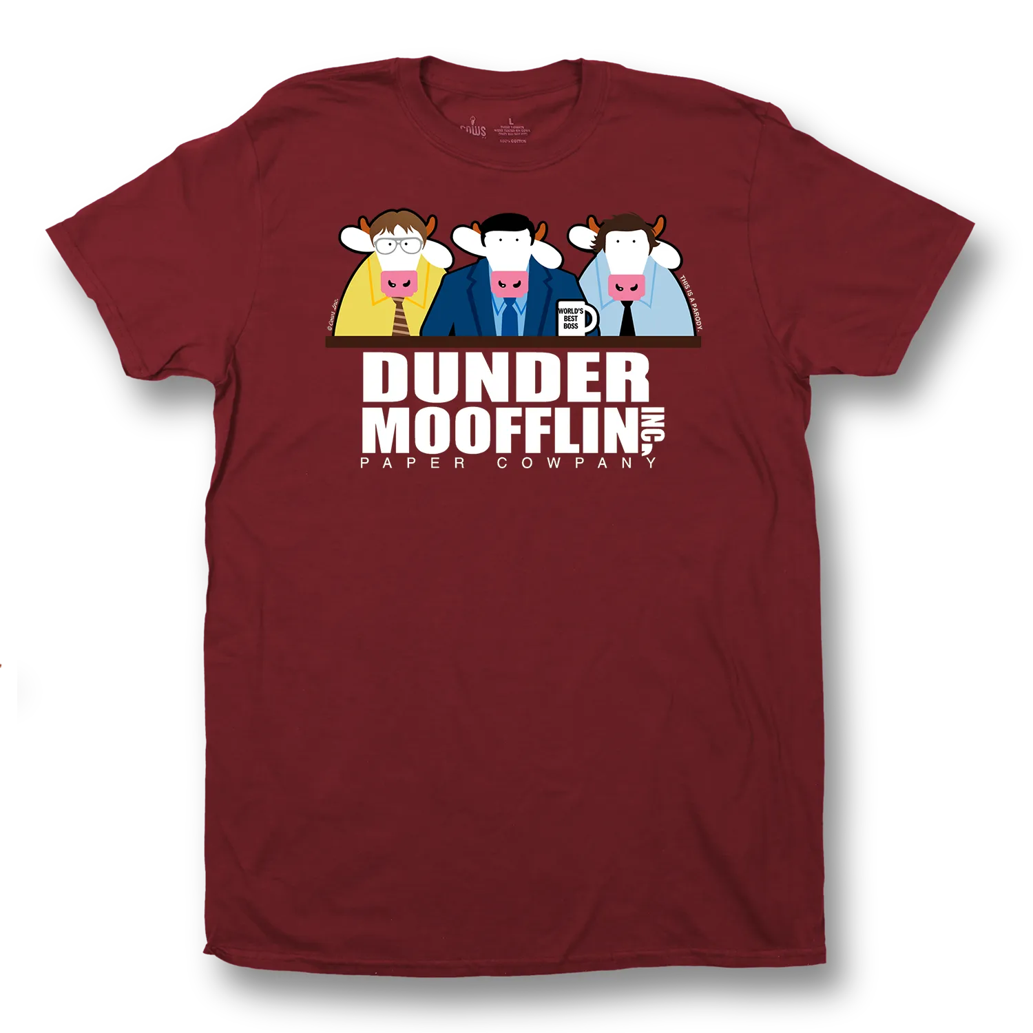 Dunder MOOfflin Adult T