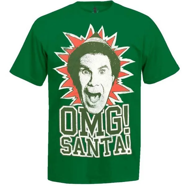 ELF OMG SANTA T-SHIRT GREEN - TS46X5WBS