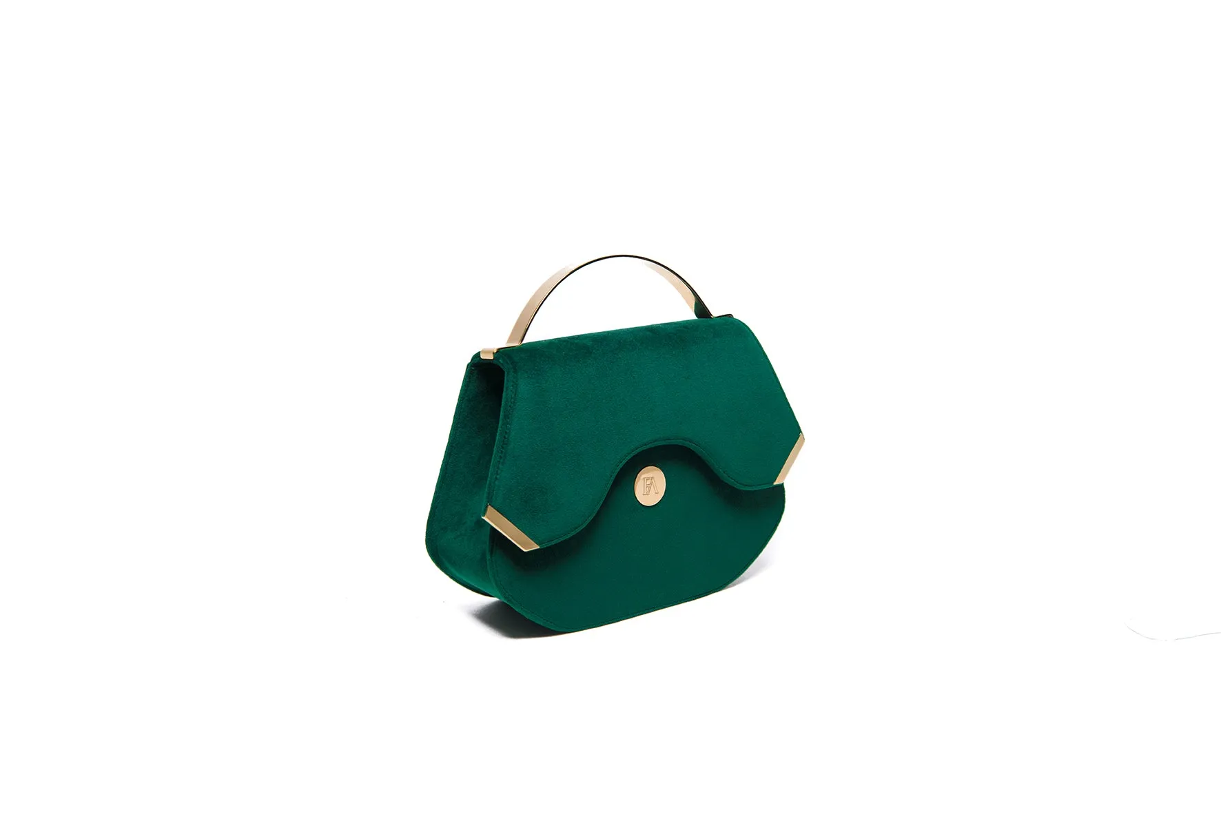 Emerald Velvet Calypso top handle