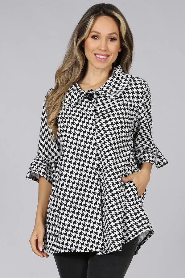 Felisha Houndstooth Blazer