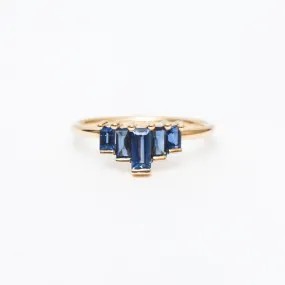 Five Baguette Sapphire Ring