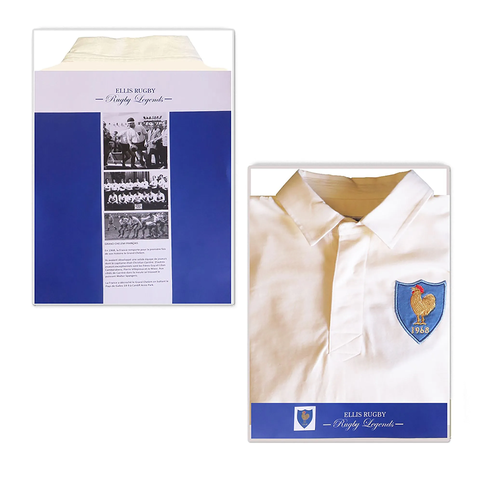 France Rugby 1968 Grand Slam Rugby Shirt