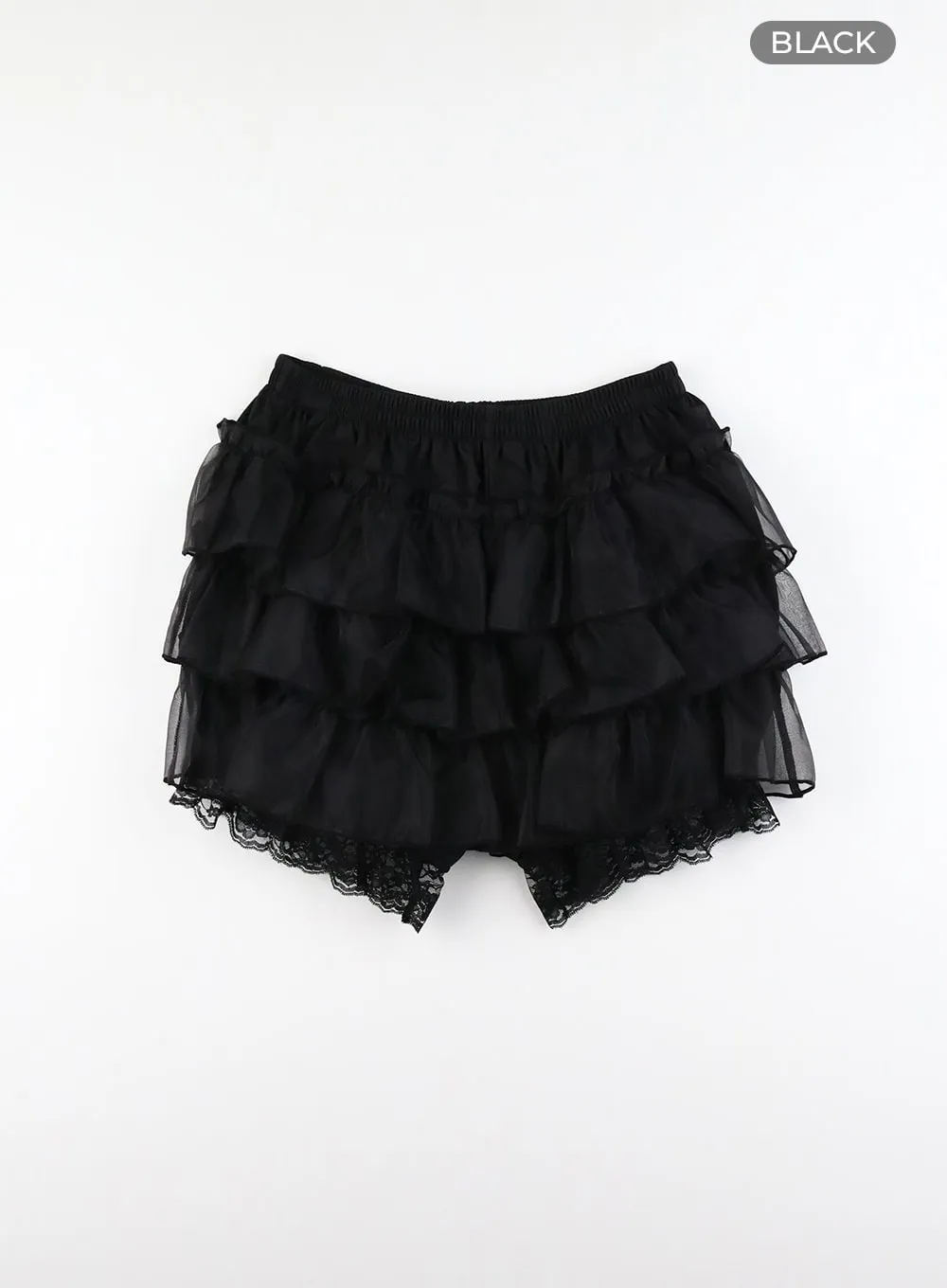 Frill Lace Banding Mini Skirt CM427