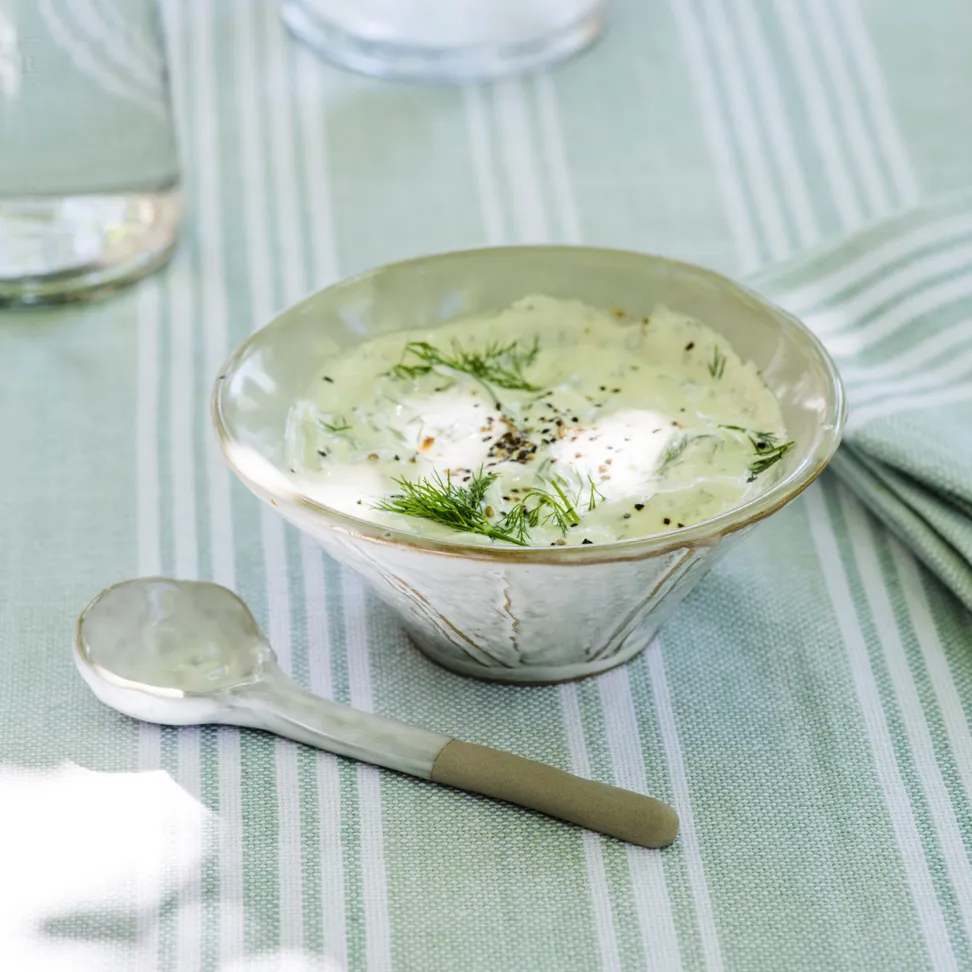 Garden Trading Ithaca Meze Bowl with Spoon White