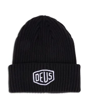 Garment Dyed Shield Beanie - Anthracite