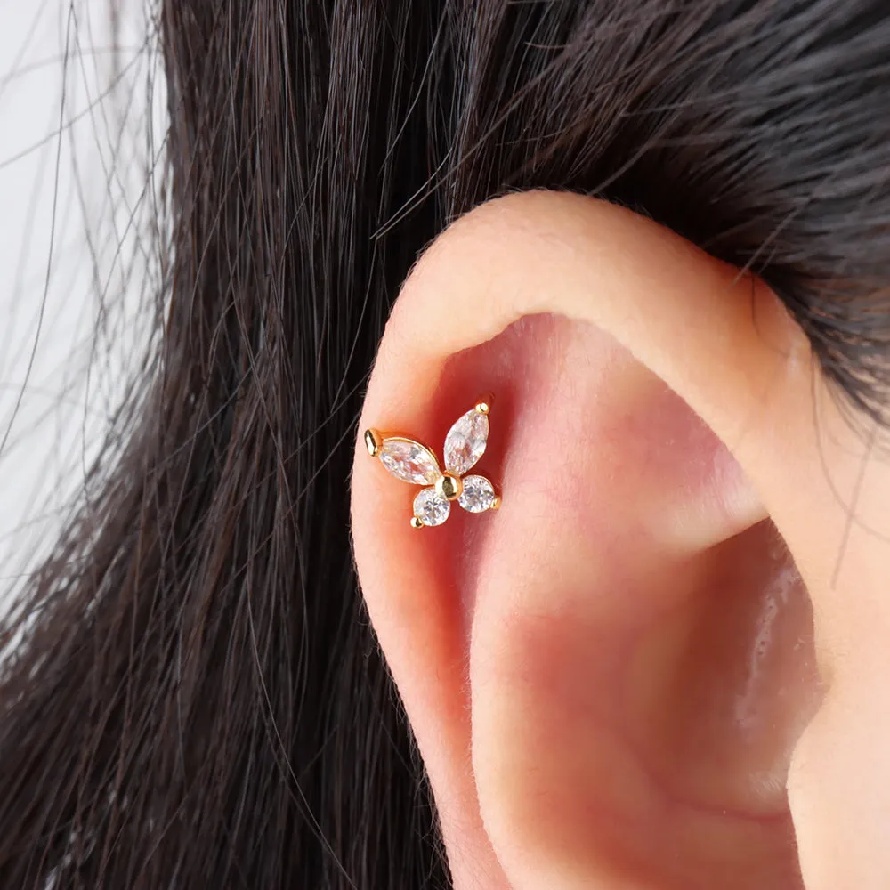 Gems Butterfly Stud