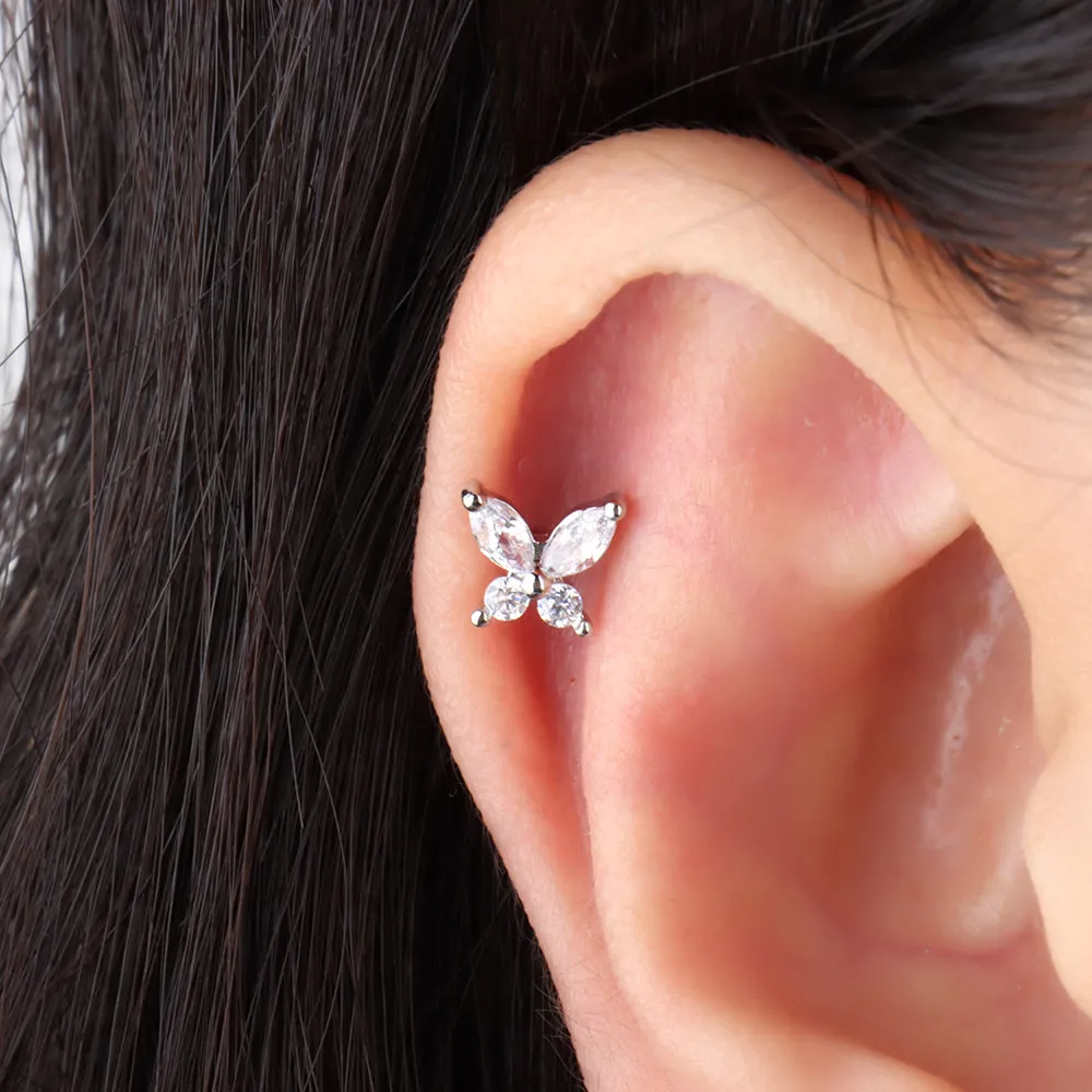 Gems Butterfly Stud