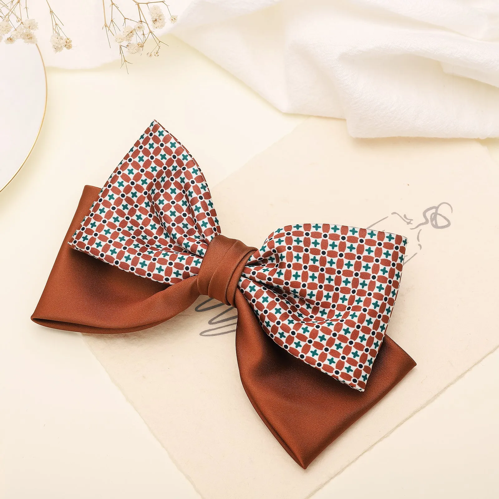 Houndstooth Hair Clips