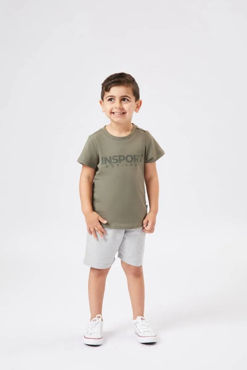 INSPORT JUNIOR LEVI MILITARY GREEN TEE