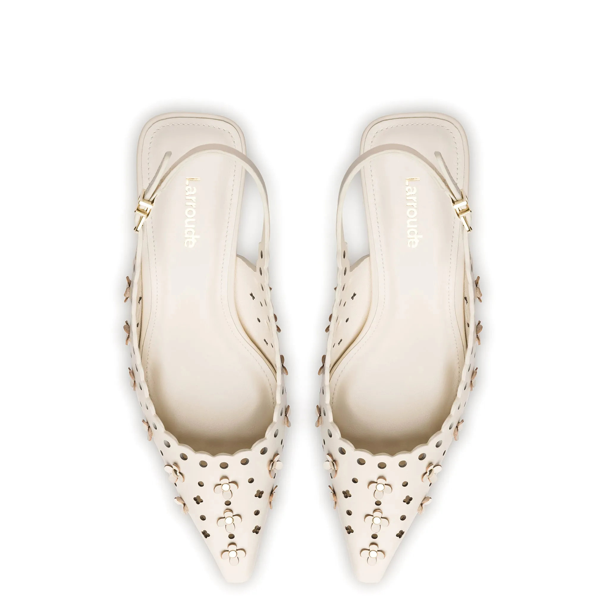 Jasmine Pump In Ivory Leather