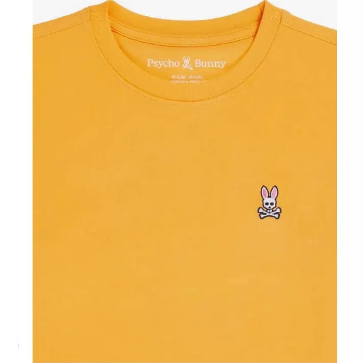 Kids Psycho Bunny Classic Crew Neck Tee (Orange Soda) B0U014Y1PC