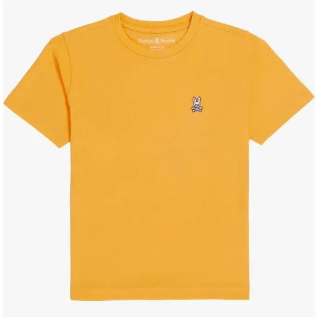 Kids Psycho Bunny Classic Crew Neck Tee (Orange Soda) B0U014Y1PC