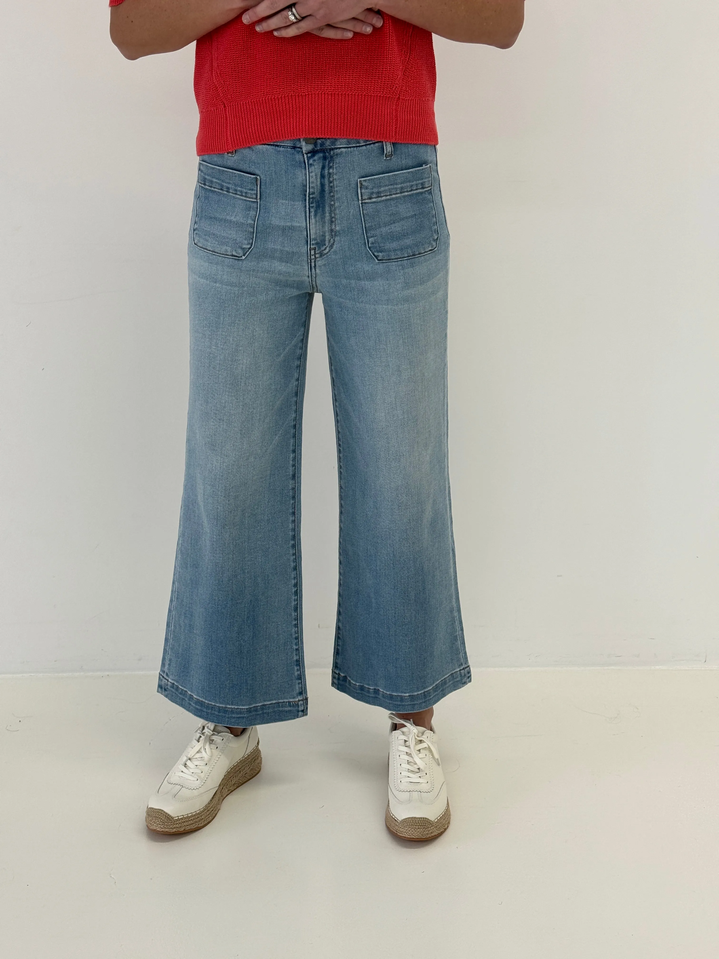 KUT Meg Denim with Patch Pockets in Revealing