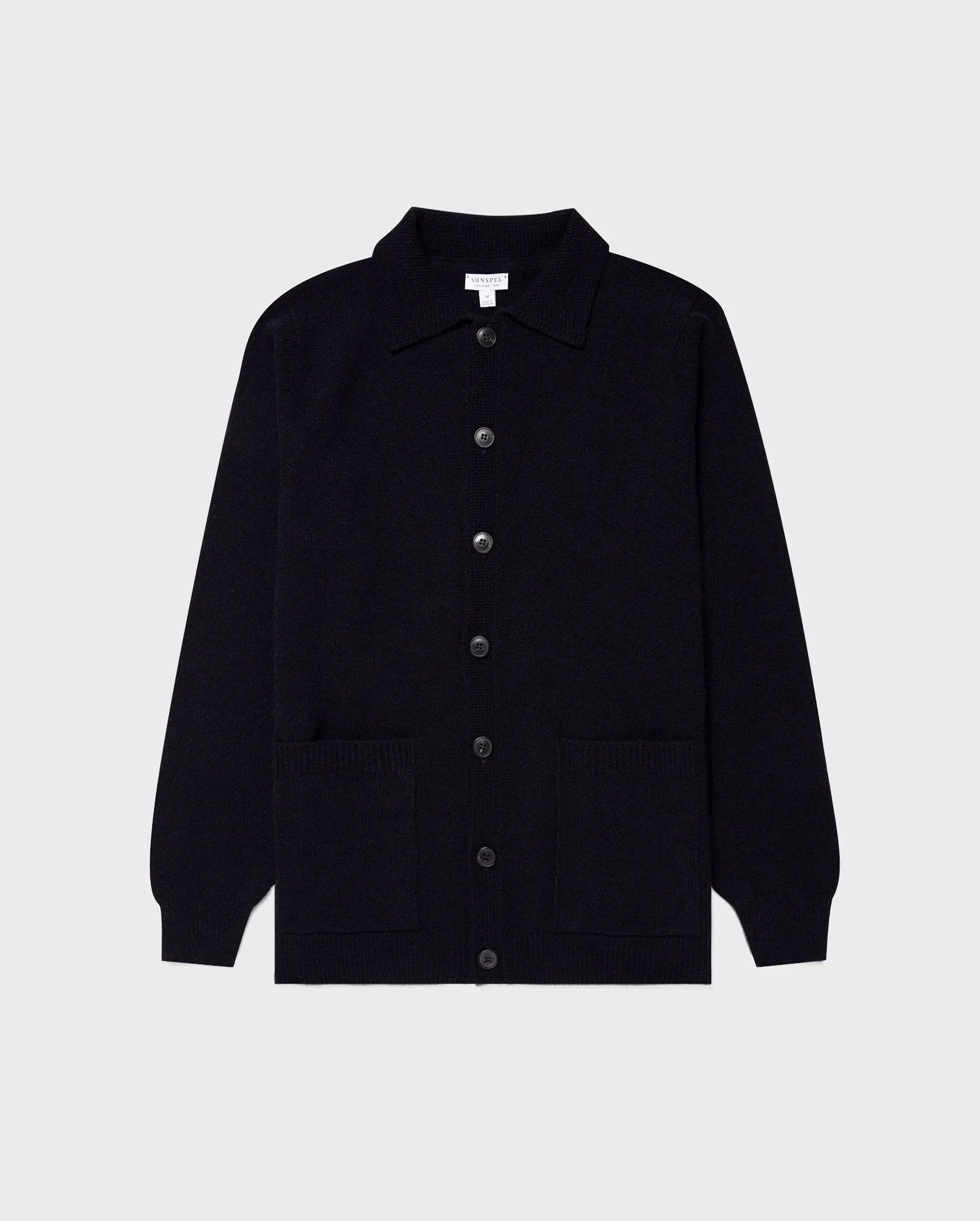 LAMBSWOOL JACKET / DARK NAVY MOULINE