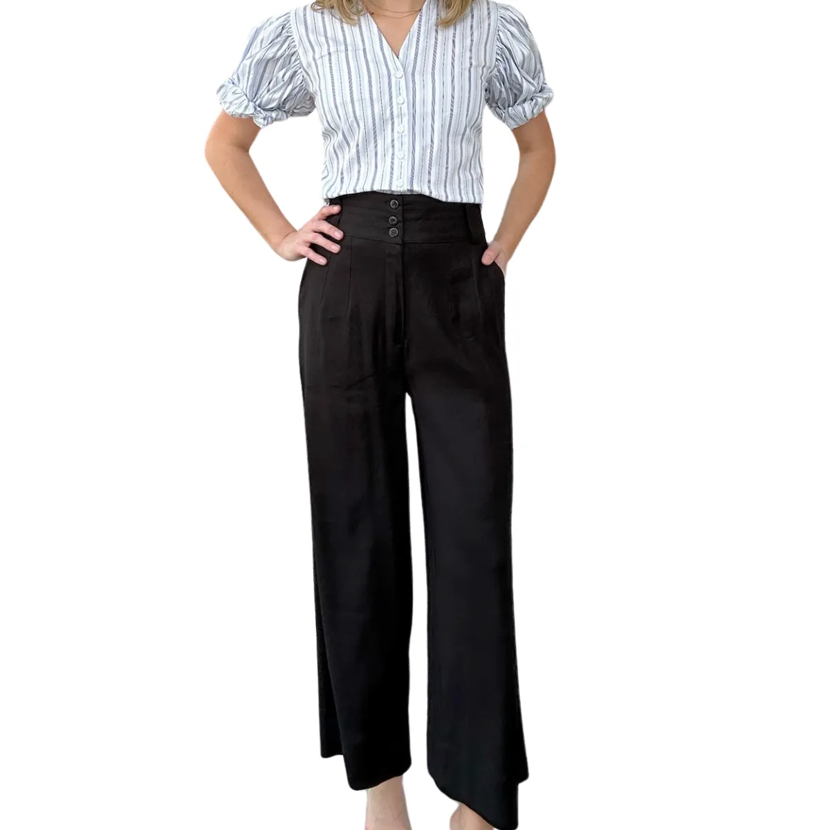 Les filles d'ailleurs Pants - Black