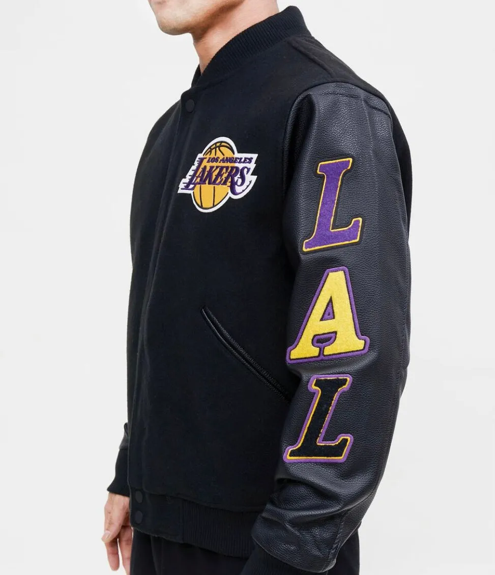 Los Angeles Lakers Varsity Jacket (Black)