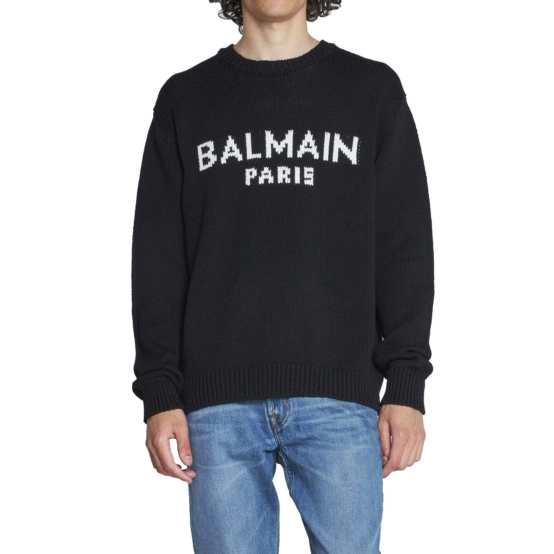 Maglione con logo Balmain