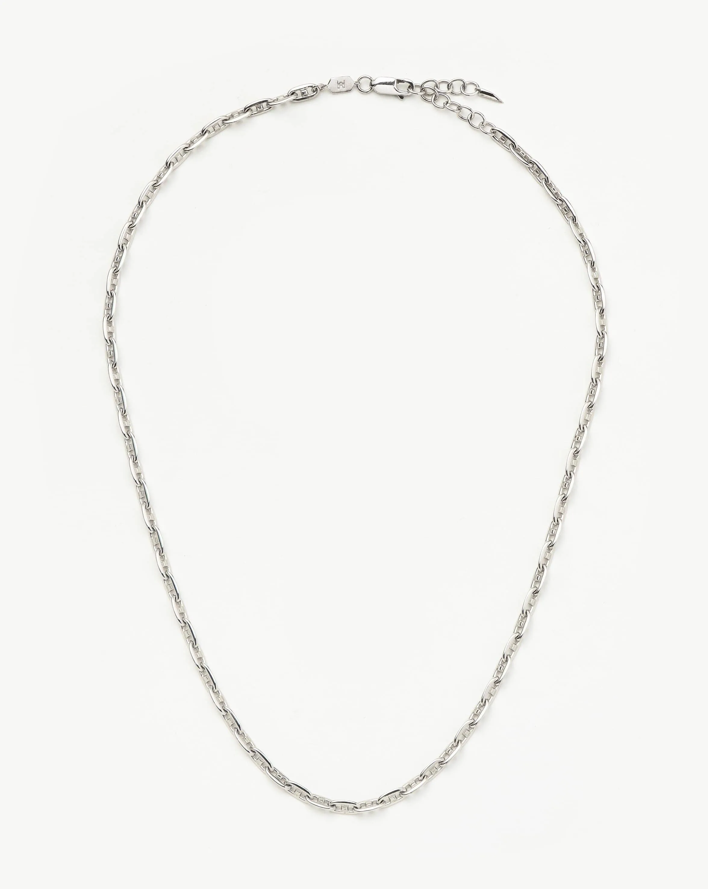 Mariner Long Chain Necklace | Silver Plated