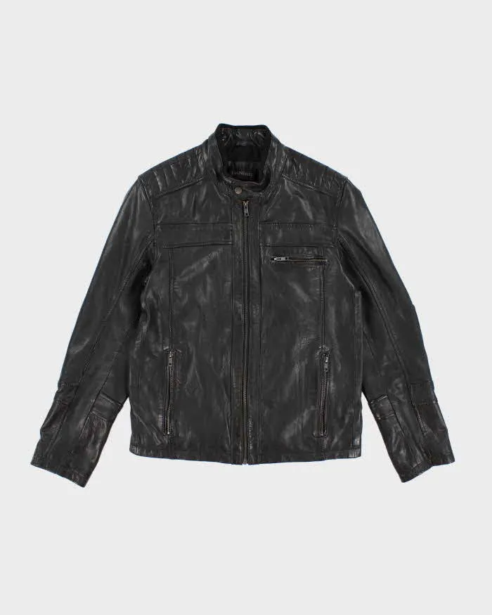 Men's Danier Black Leather Jacket - S