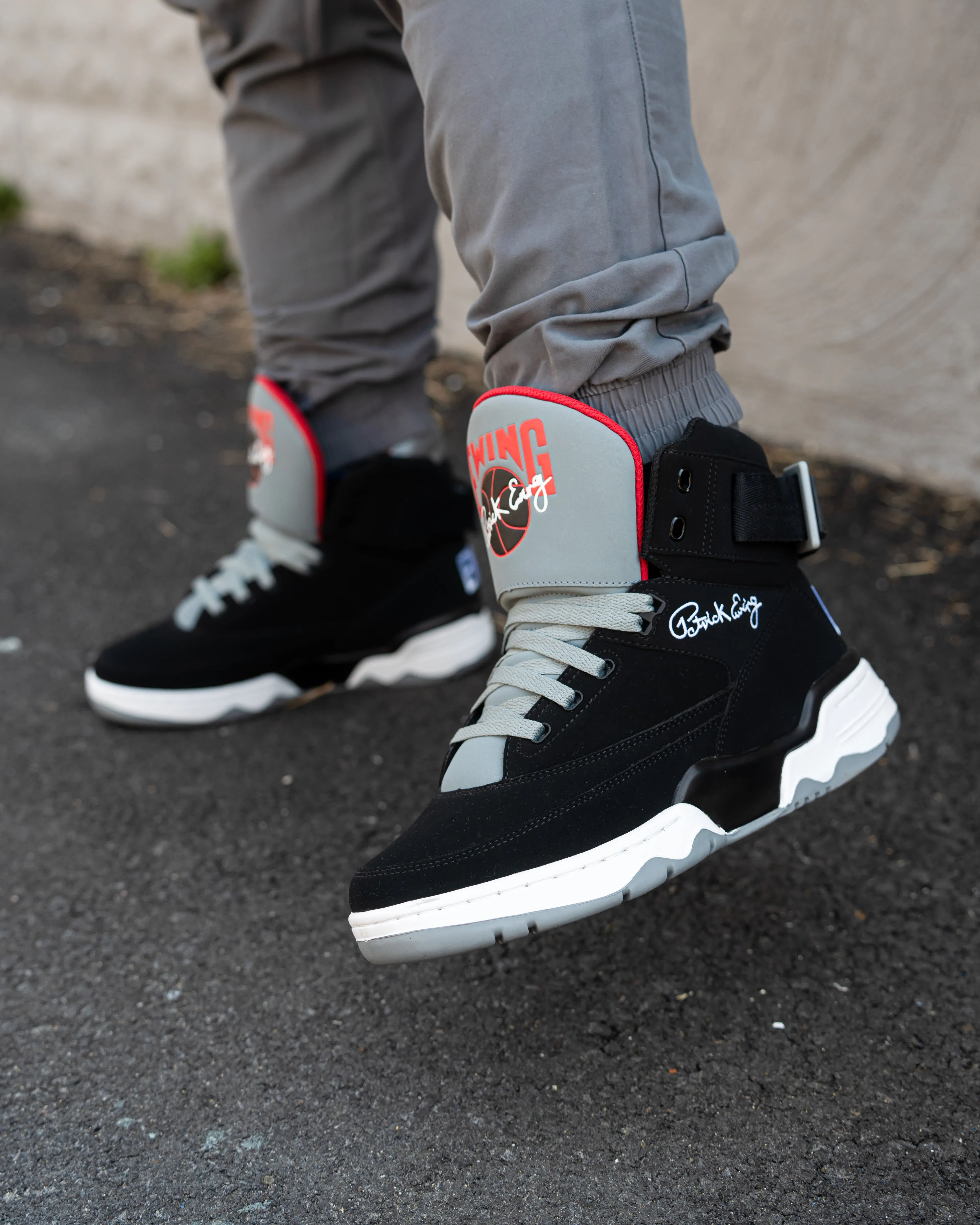 (Men's) Ewing Athletics 33 Hi 'Black Cement' Black / Grey 1BM90165-005