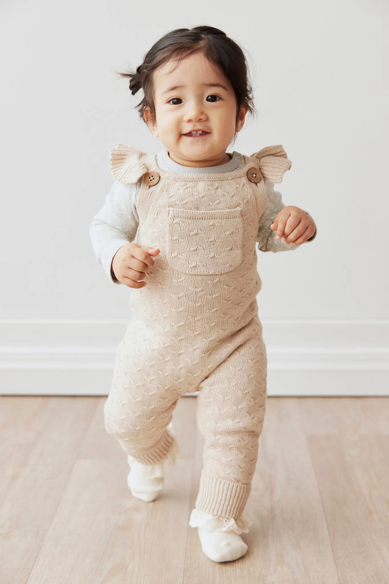 Mia Knitted Onepiece - Oatmeal Marle