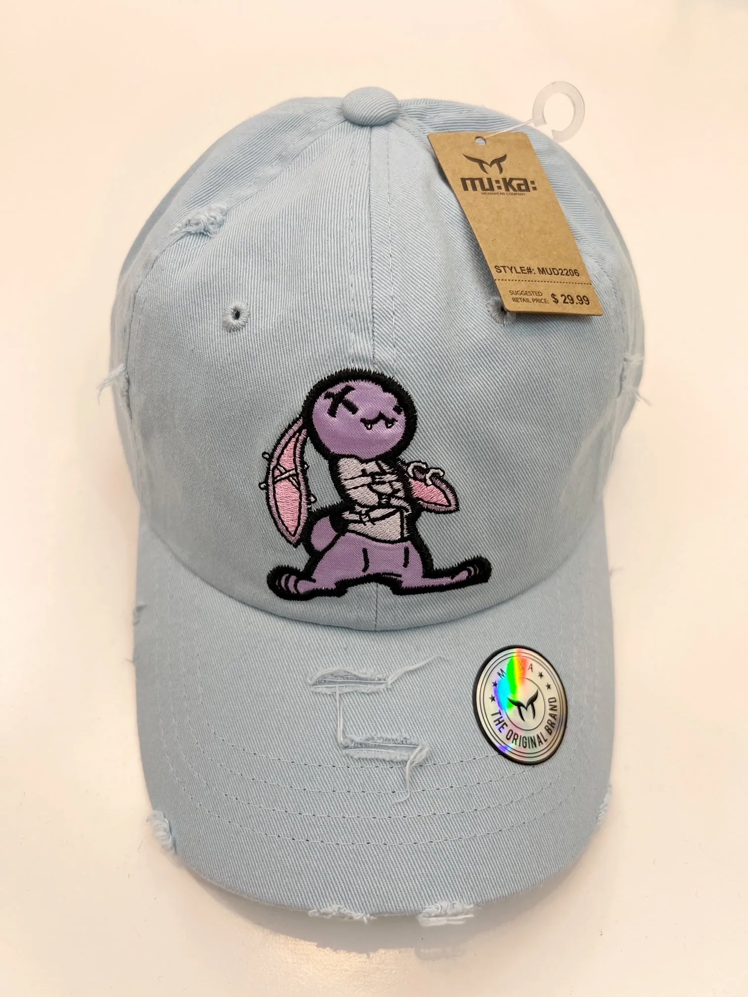 Muka Bunny Dad Hat (Sky Blue)