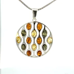 Multi-Color Amber Pendant