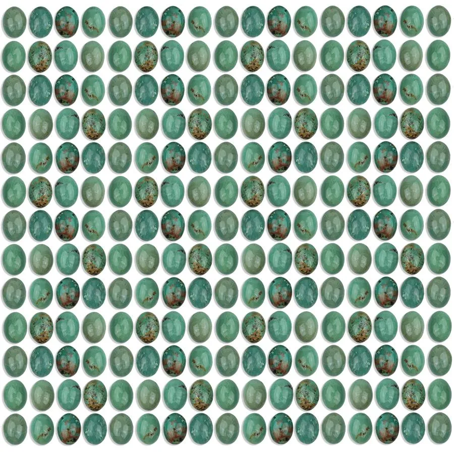 Natural Chinese Turquoise 7x5mm Oval Cabochon - CLEARANCE