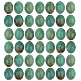 Natural Chinese Turquoise 7x5mm Oval Cabochon - CLEARANCE