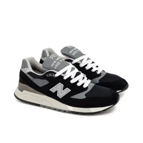 New Balance 998 Made in USA Black/Silver U998BL